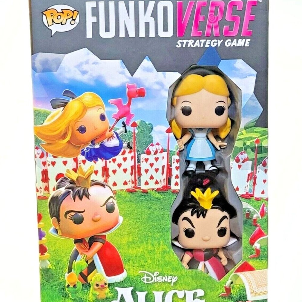 Alice In Wonderland Pop Funko Funkoverse Strategy Games Chase Queen Of Hearts